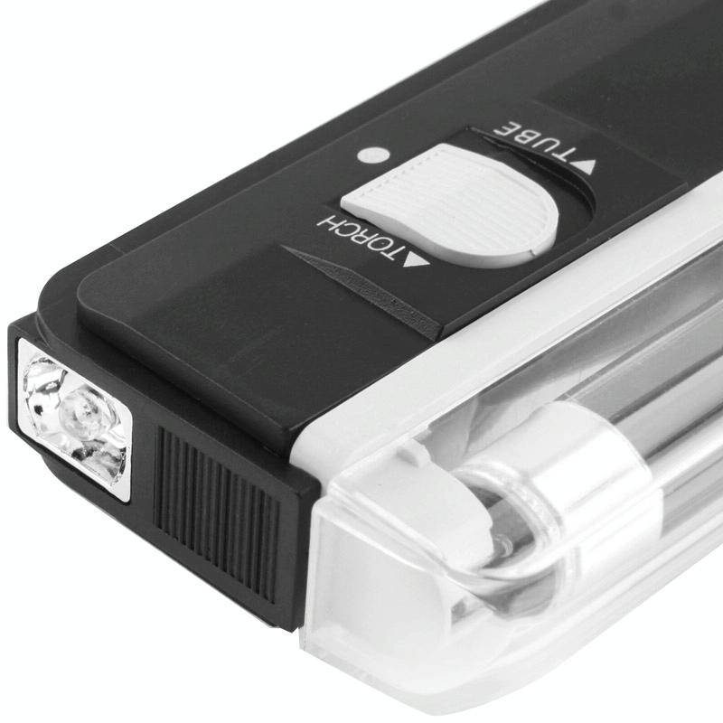 Handheld Blacklight UV Lamp & LED Flashlight, Verify Hidden Security Features On banknotes and Pa...