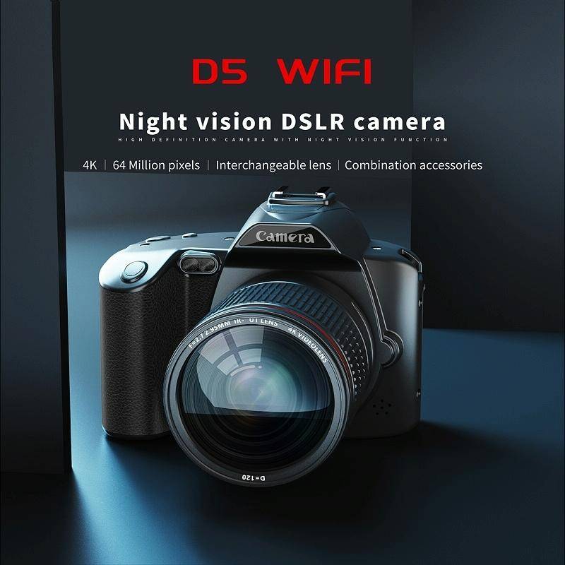 Dual-camera Night Vision 64 Million Pixel High-definition WIFI Digital Camera Standard+Light+Lens...