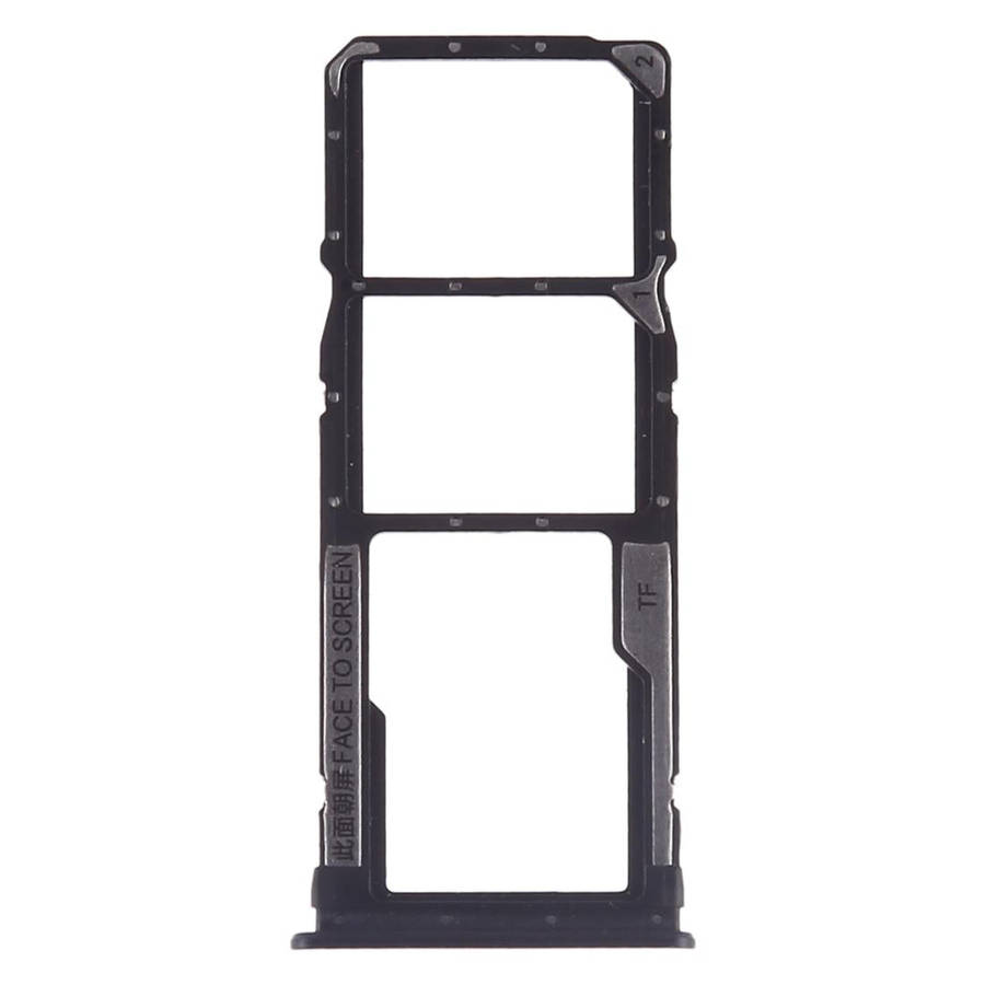SIM Card Tray + SIM Card Tray + Micro SD Card for Xiaomi Redmi 7(Black)