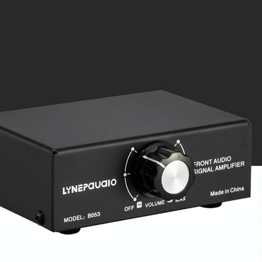 B053 Front Stereo Sound Amplifier Headphone Speaker Amplifier Booster with Volume Adjustment, 2-W...