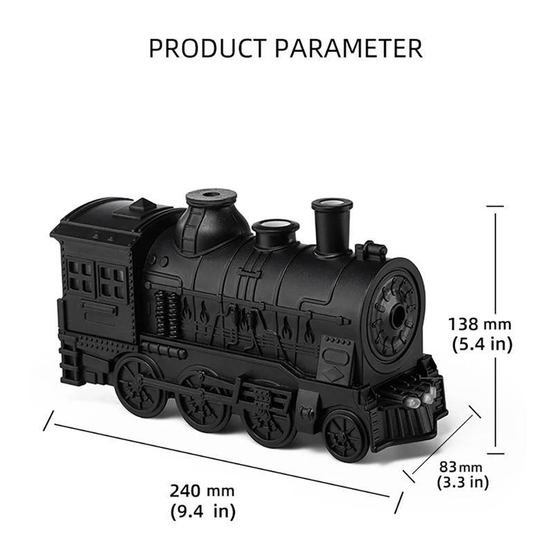 300ml Small Train Essential Oil Diffuser Humidifier With Remote Control EU Plug