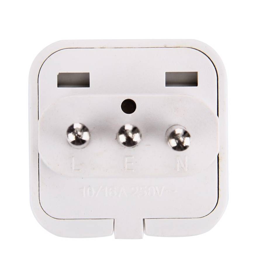 Plug Adapter, Travel Power Adaptor with Italian Plug(White)