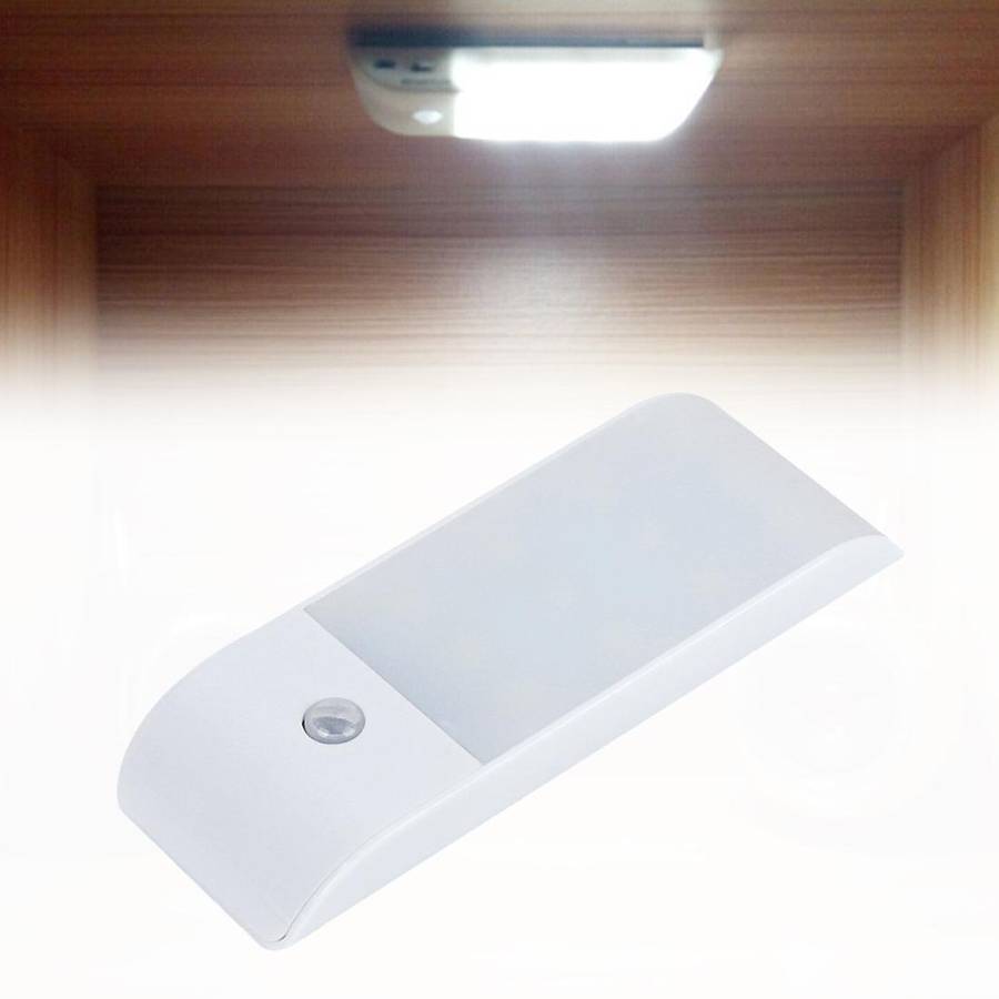PIR Human Body Motion Sensor White Light LED Night Light, 1W 12 LEDs 240 LM USB Charging, Sensor ...