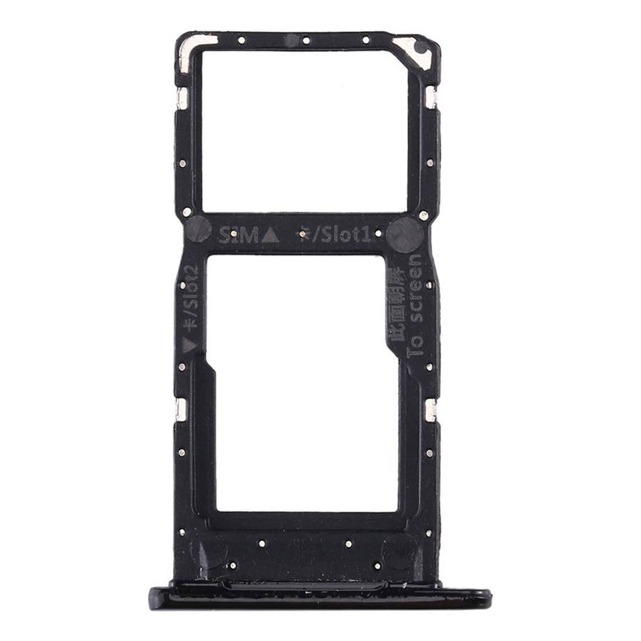 SIM Card Tray + SIM Card Tray / Micro SD Card Tray for Huawei Enjoy 9s (Black)