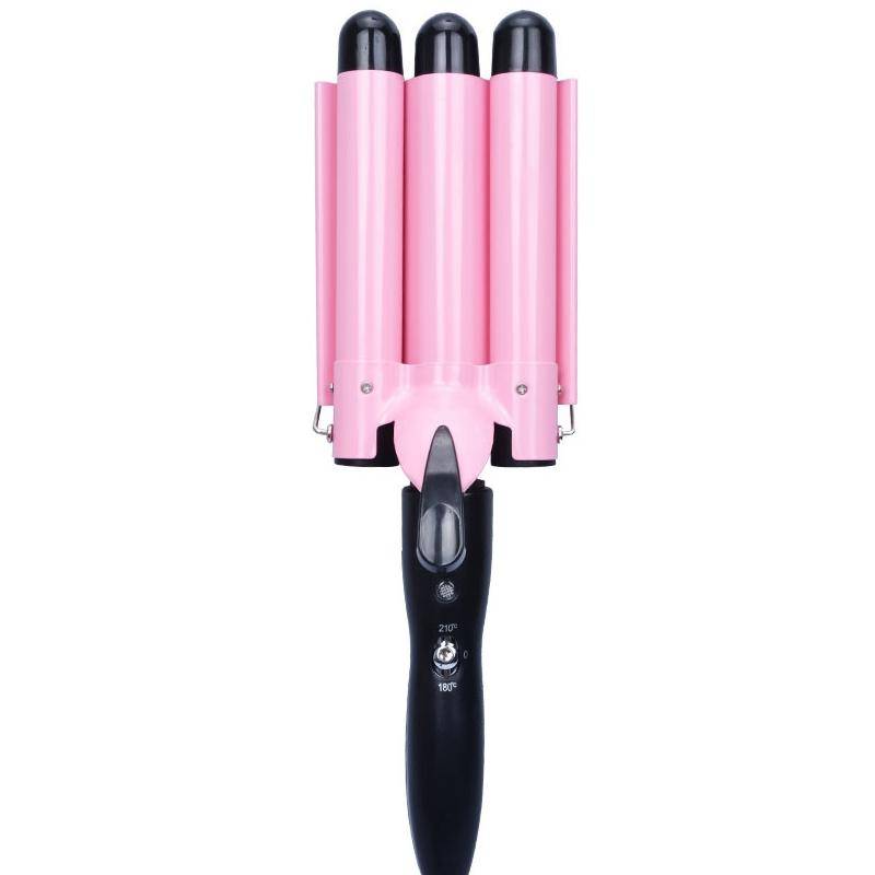 20-32m Automatic Ceramic Perm Splint Hair Curler 3 Barrels Big Wave Hair Curling Iron Tools, Size...
