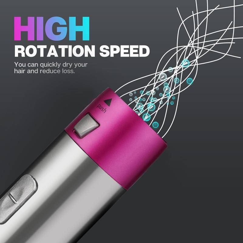 5 In 1 Hot Air Comb Automatic Curling Iron Square Model Hair Styling Comb Curling And Straighteni...