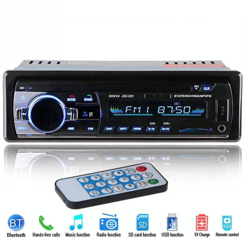 JSD-520 Car Stereo Radio MP3 Audio Player Support Bluetooth Hand-free Calling / FM / USB / SD, Or...