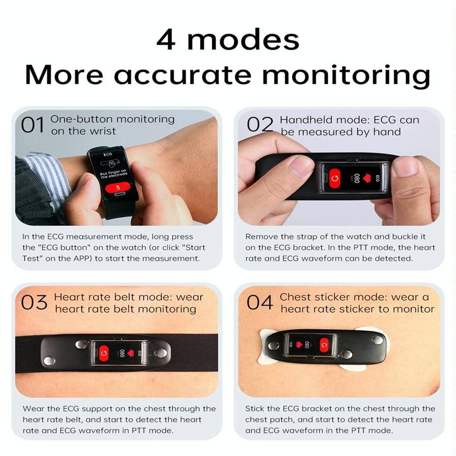E600 1.47 inch Color Screen Smart Watch Silicone Strap Support Heart Rate Monitoring / Blood Pres...