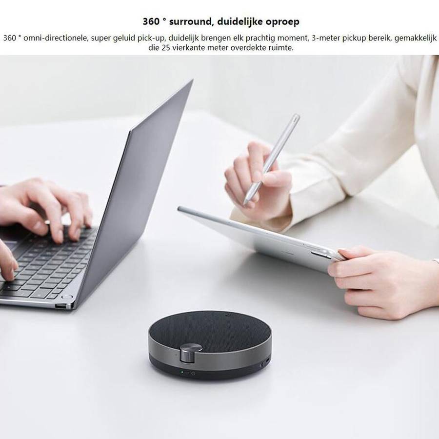 Original Huawei FreeGO Bluetooth 5.0 Portable Pickup Noise Reduction Bluetooth Speaker(Silver)