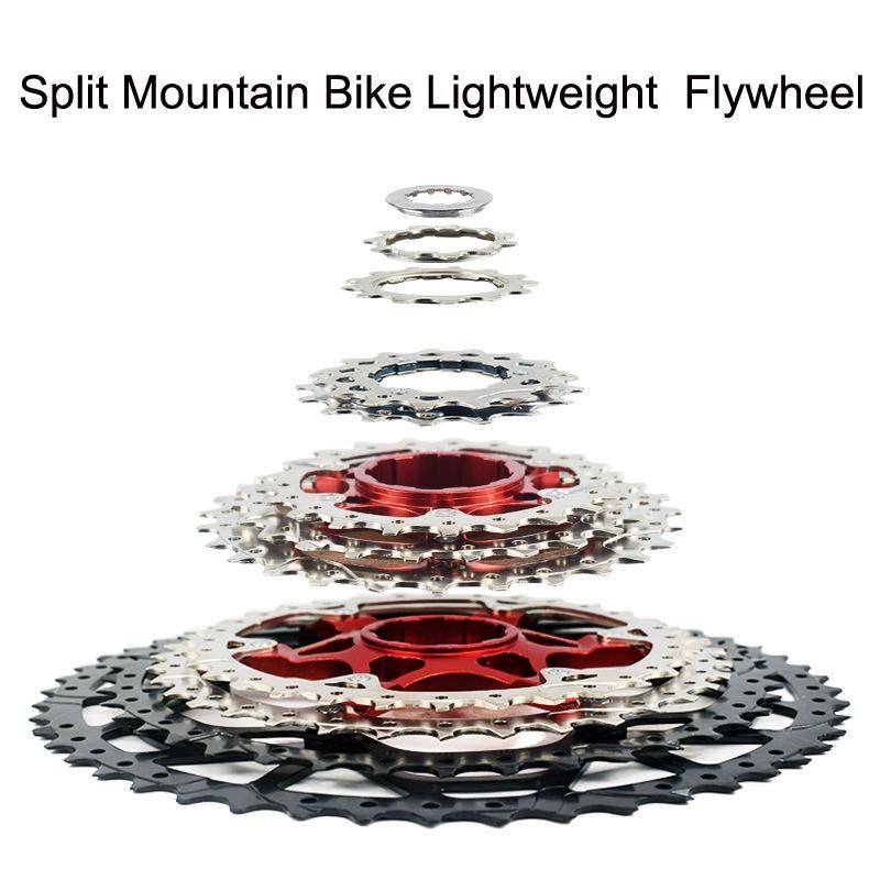 VG Sports Split Mountain Bike Lightweight Cassette Flywheel, Style: 12 Speed 52T (Silver)