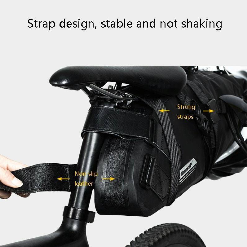 Rhinowalk RK19511 Full Waterproof Bicycle Saddle Tail Bag Big Capacity Road Bike Bag, Colour: RK1...