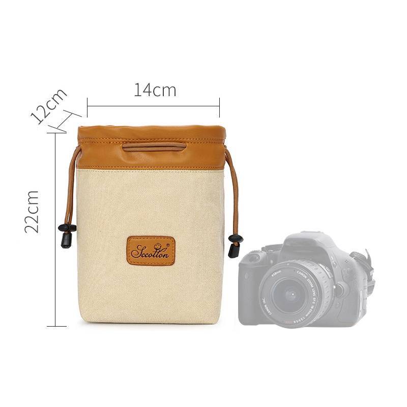 S.C.COTTON Liner Bag Waterproof Digital Protection Portable SLR Lens Bag Micro Single Camera Bag ...