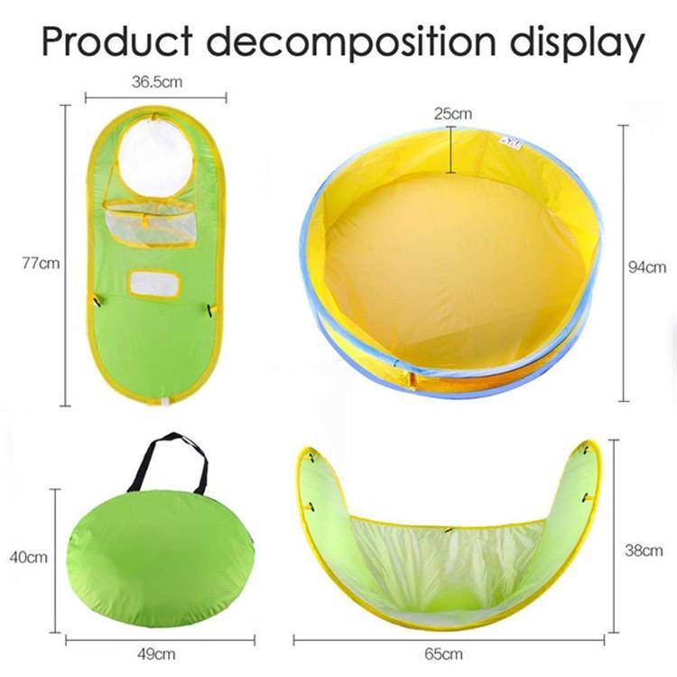 Childrens Tent Game House Automatic Speed Open Beach Pool Tent