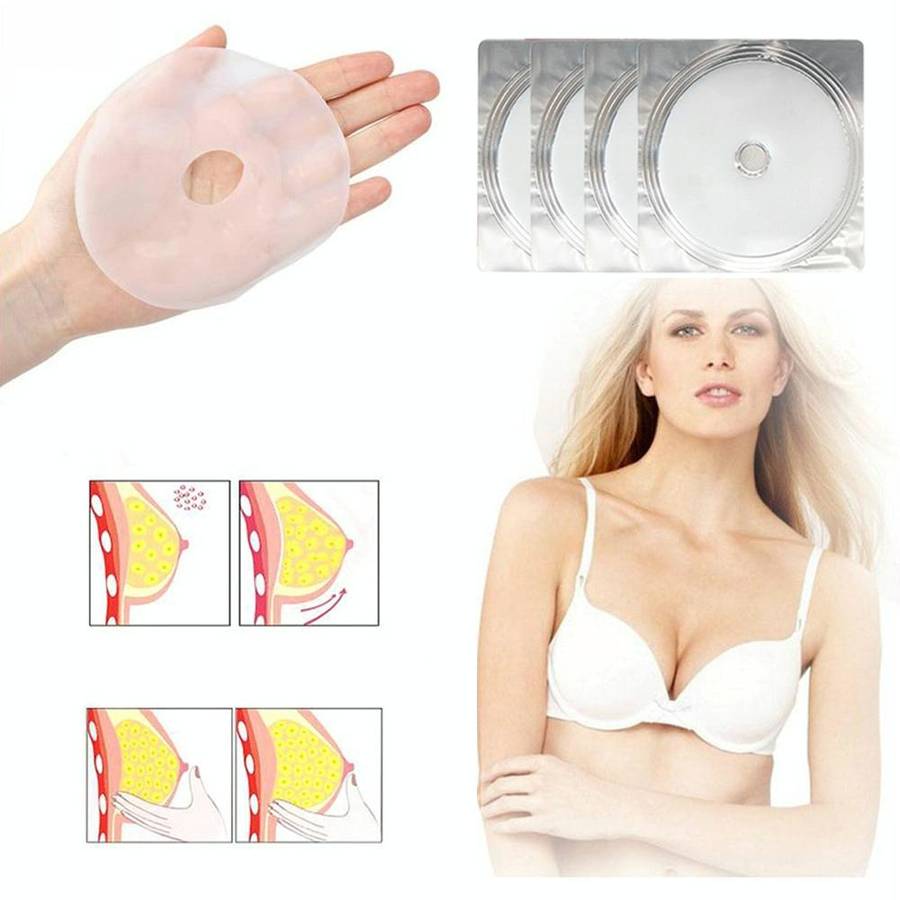 4 PCS/Box Chest Enlarging Paste Collagen Breast Enhancement Patch Women Bust Firming Lifting Pads
