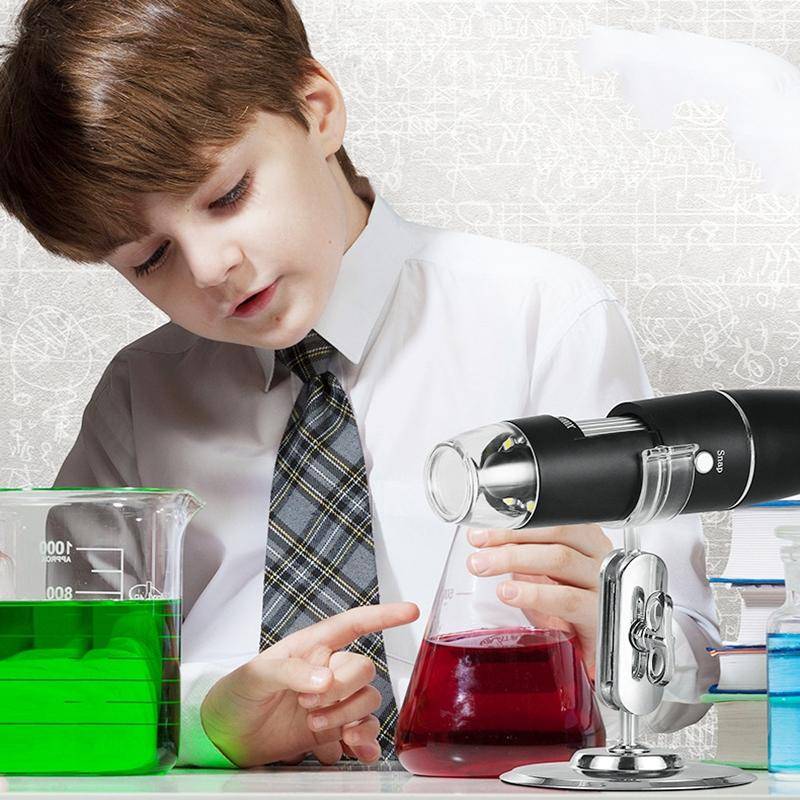 50X-1000X Wireless WIFI Connection LED Light Portable Digital Microscope, Specification: W05-B