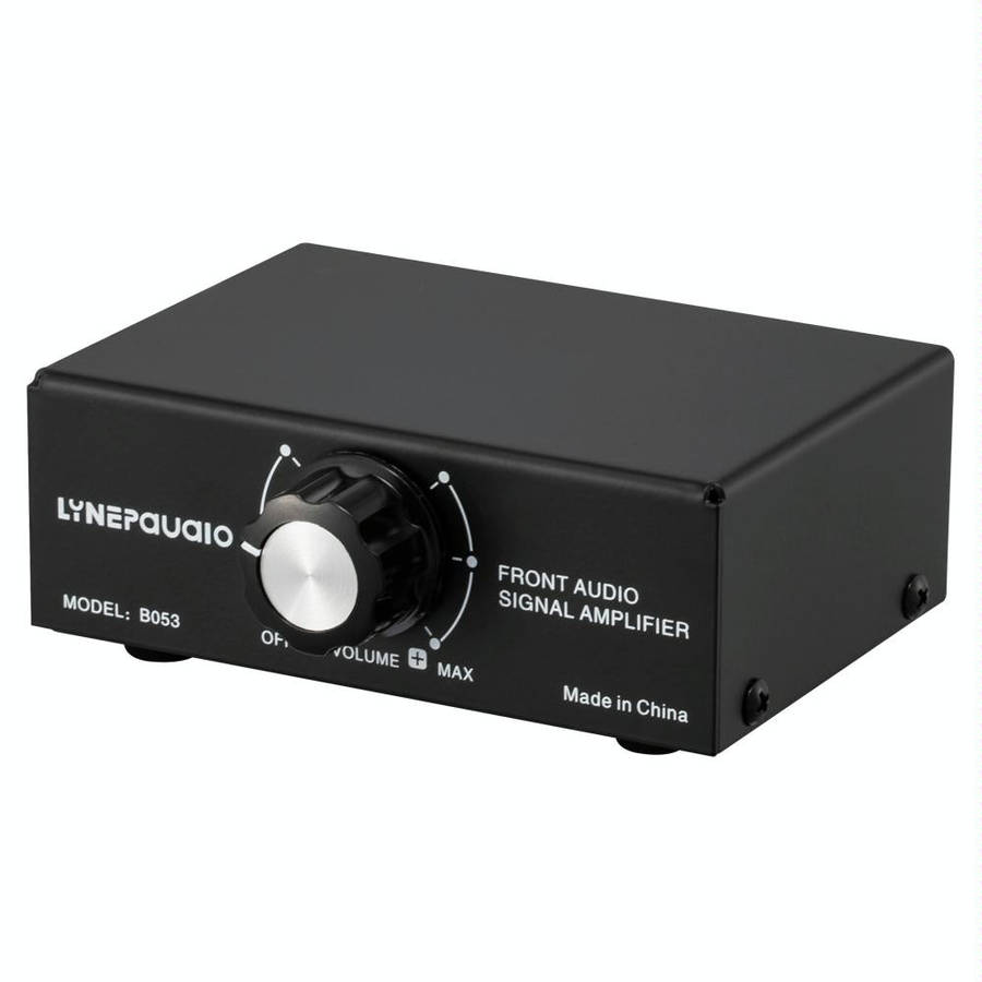 B053 Front Stereo Sound Amplifier Headphone Speaker Amplifier Booster with Volume Adjustment, 2-W...