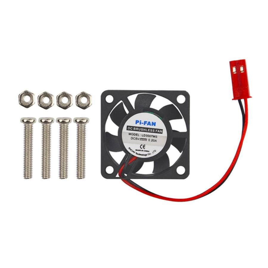 DC 5V 0.2A Mini Computer Case Cooler Cooling Fan with Screws Parts for Raspberry Pi 3B / 2B / B+,...