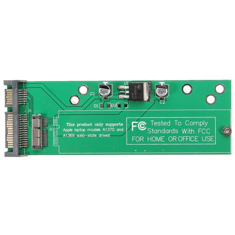 Hard Disk Drive Adapter 12 + 6-pin To SATA 22-Pin SSD Adapter Converter Card for Apple MacBook Ai...