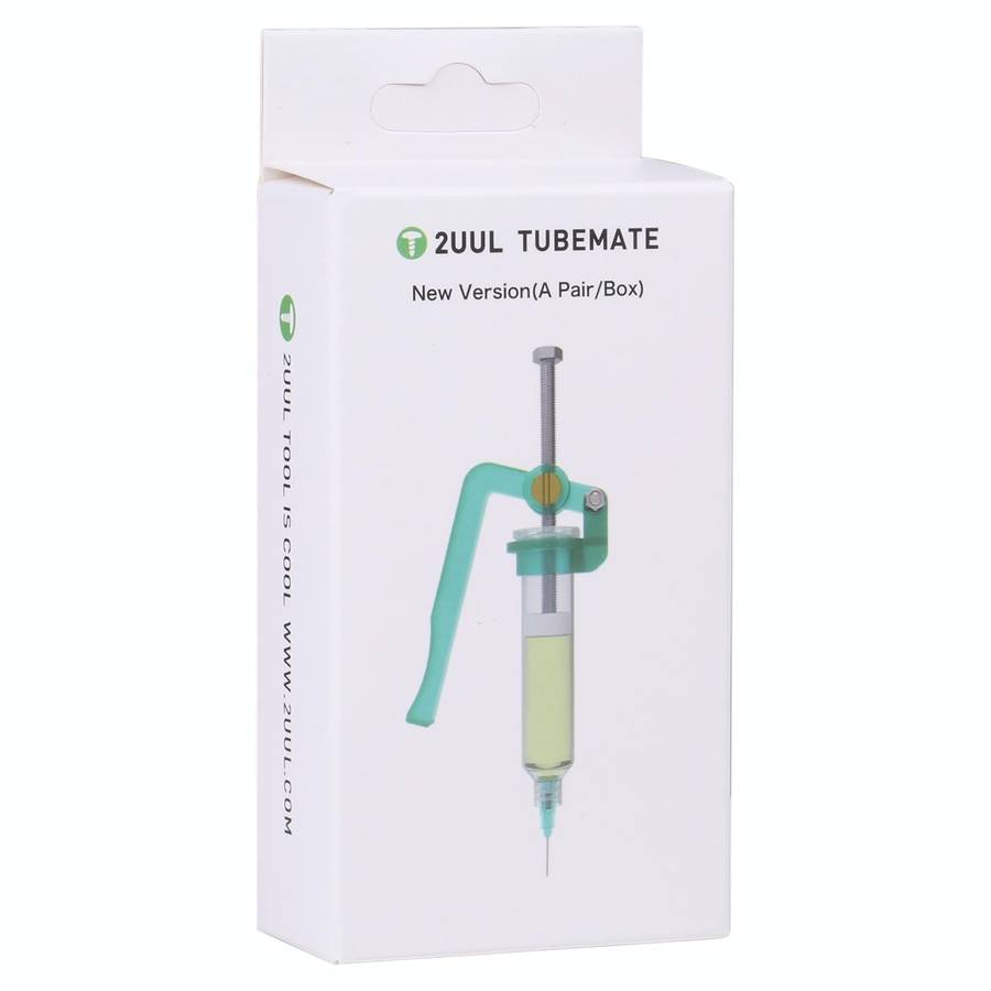 2pcs / Box 2UUL Tubemate Syringe Solder Paste Tube Push Rod