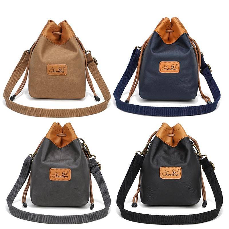 S.C.COTTON Camera Lens Protection Bag Liner Bag Waterproof Camera Storage Bag, Size: M(Khaki)