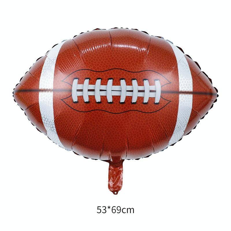 8 PCS Ball Team Game Sports Themed Party Decoration Balloons,Style: Large Rugby