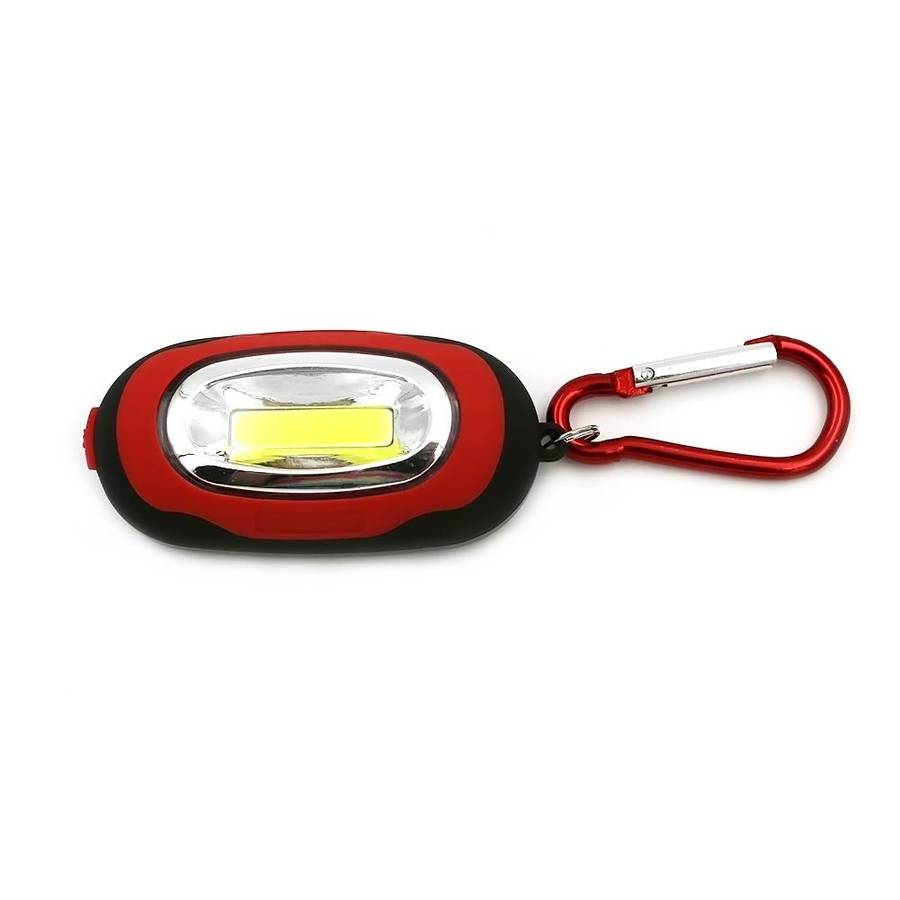 Portable Mini Keychain Pocket Torch COB LED Light Flashlight Lamp with 3 Modes(Yellow)