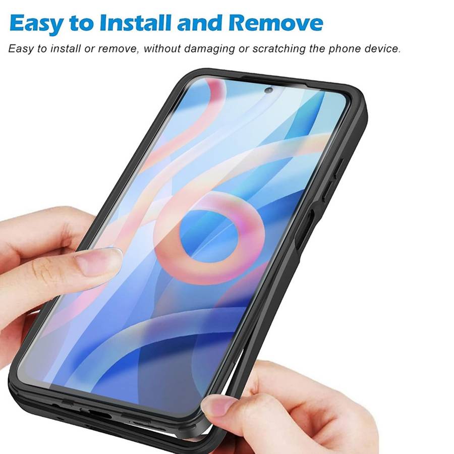For Xiaomi Redmi Note 11 Acrylic + TPU 360 Degrees Full Coverage Phone Case(Black)