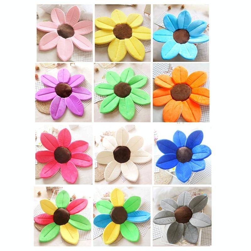 Foldable Bathtub Blooming Sink Lotus Flower Bath Mat Pad for Newborn Baby, Size: 80cm x 80cm x 5c...