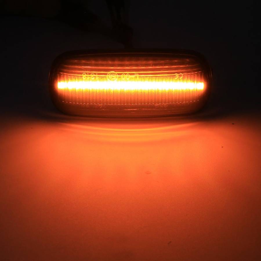 2 PCS DC12V / 3W Car LED Dynamic Blinker Side Lights Flowing Water Turn Signal Light for Audi, Ye...