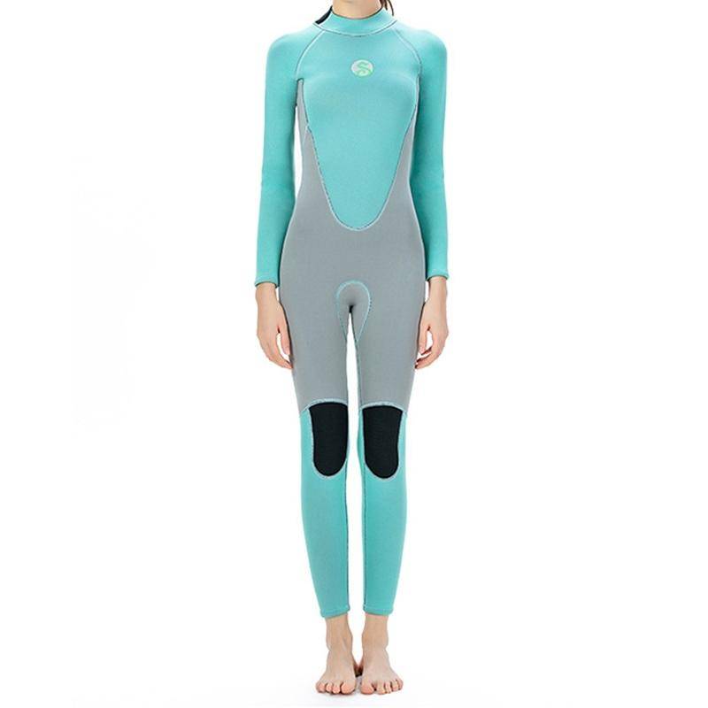 SLINX 1710 3mm Neoprene Super Elastic Wear-resistant Warm Contrast Long-sleeved One-piece Diving ...