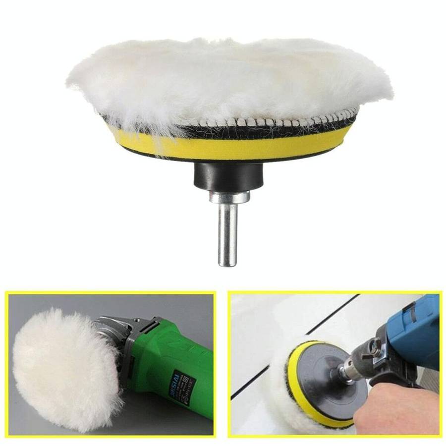7 in 1 Buffing Pad Set Thread Auto Car Polishing Pad Kit for Car Polisher, Size:4 inch