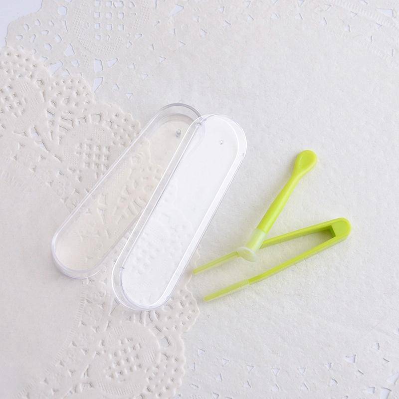5pcs Portable Contact Lens Special Tweezer and Stick Set Travel Kit(Green)
