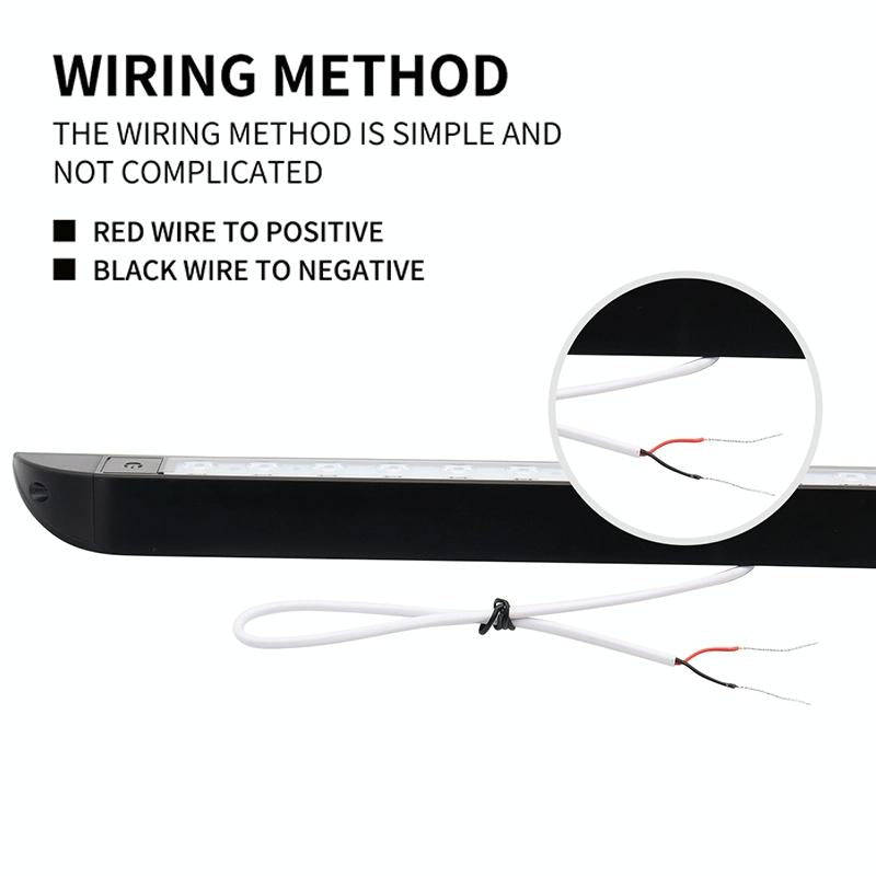 RV / Yacht Awning LED Strip Light DC12-28V with 18 LEDs Lamp Beads (Black)