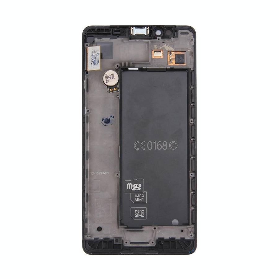 LCD Screen and Digitizer Full Assembly with Frame For Microsoft Lumia 950 (Black)