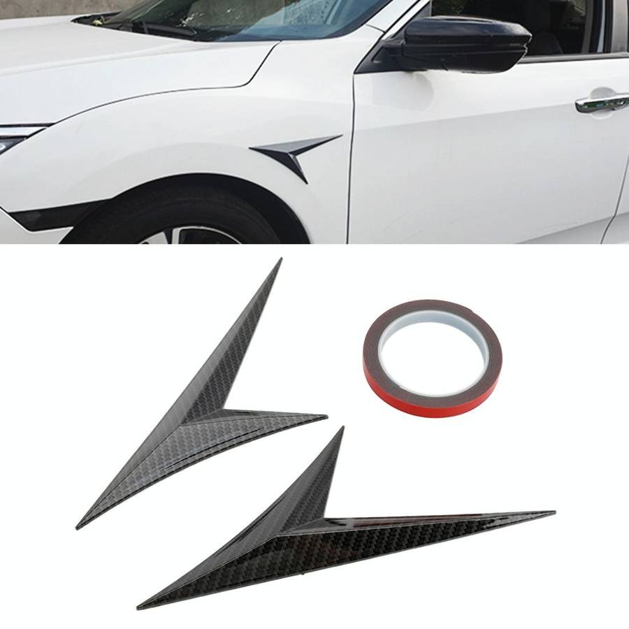Modified Fender Side Wing Sticker Blade Side Shark Gill Car Body Decorative Sticker for Honda 10t...