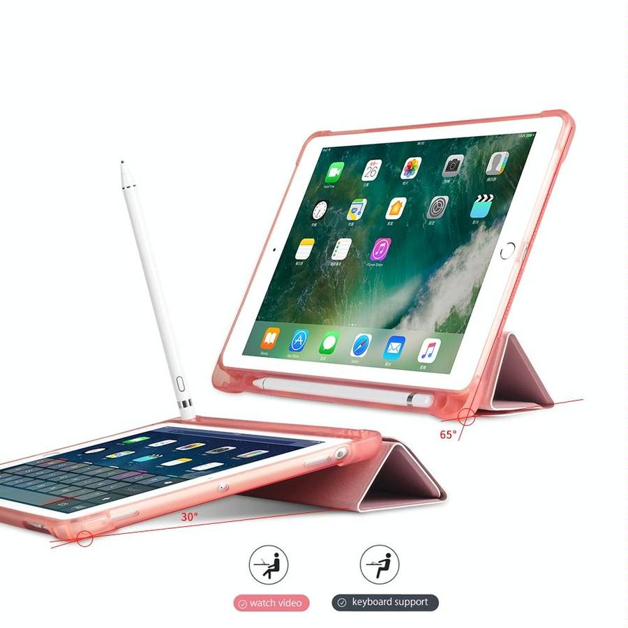 Multi-folding Shockproof TPU Protective Case for iPad 9.7 (2018) / 9.7 (2017) / air / air2, with ...