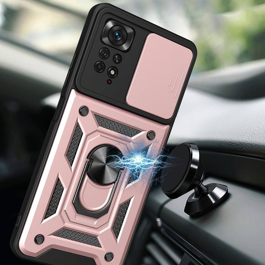 For Xiaomi Redmi Note 11 Pro (Global) Sliding Camera Cover TPU+PC Phone Case(Blue)