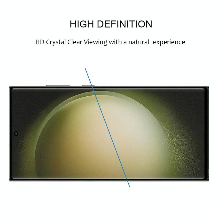 For Samsung Galaxy S23 Ultra 5G 3D Curved Edge Full Screen Full Glue Tempered Glass Film