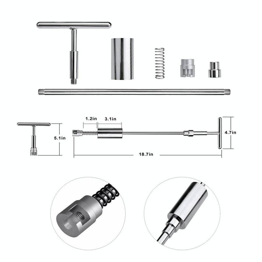 Auto Repair Body Tool Kit PDR Dent Paintless Repair Tools Dent Puller Slide Hammer Reverse Hammer...
