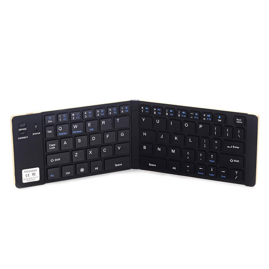 GK228 Ultra-thin Foldable Bluetooth V3.0 Keyboard, Built-in Holder, Support Android / iOS / Windo...