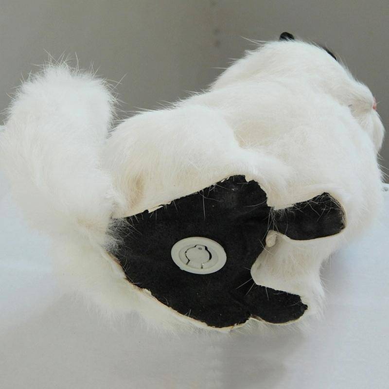 Simulation Animal Model Simulation Plush Cat Toy Will Be Called Cat(Black Ear)