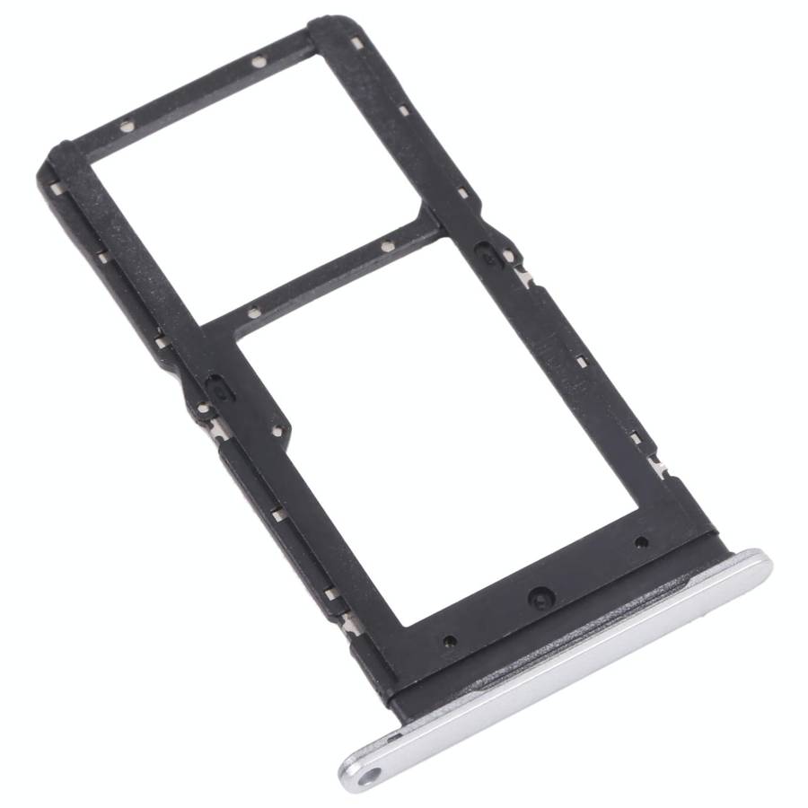 SIM Card Tray + SIM Card Tray / Micro SD Card Tray for Huawei Maimang 10 SE (Silver)