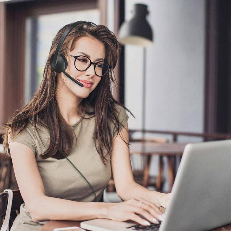 Logitech H340 Computer Office Education Training USB Interface Microphone Wired Headset