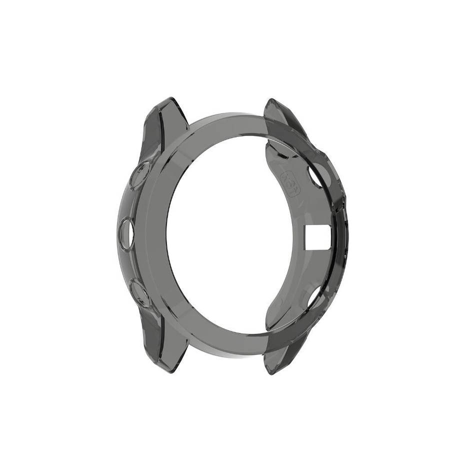 For Garmin Fenix 6X / 6X Pro Smart Watch Half Coverage TPU Protective Case(Transparent Black)