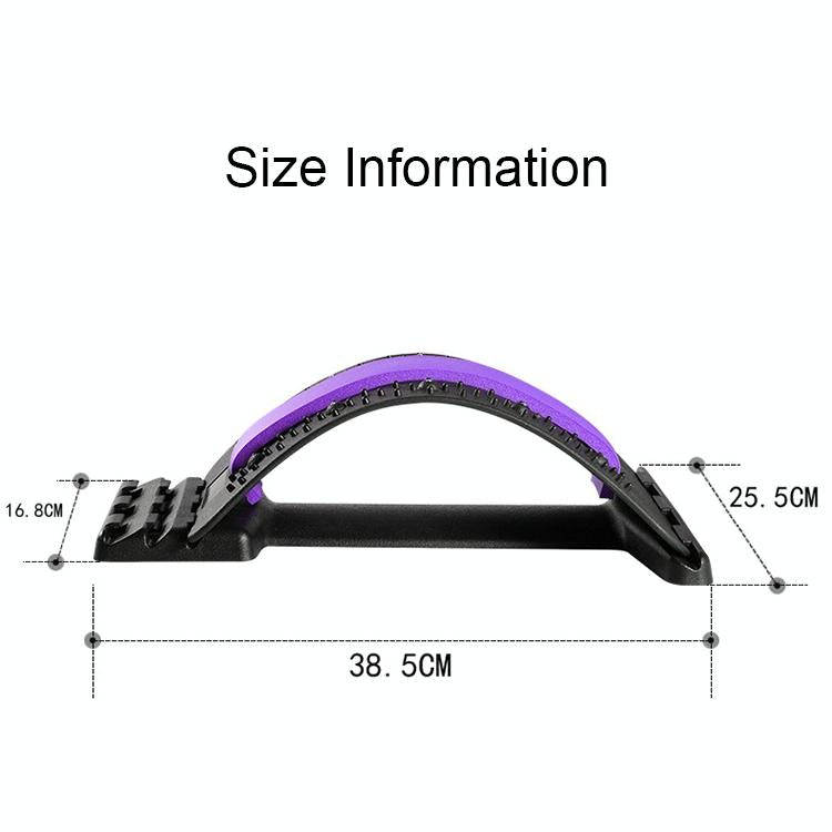 Lumbar Traction Stretching Device Posture Corrector Waist Support Spine Pain Relief Back Massage ...