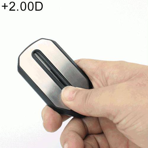 Ultra Thin High-definition Nose Resting Pocket Presbyopic Hypermetropic Reading Glasses, +2.00D(B...