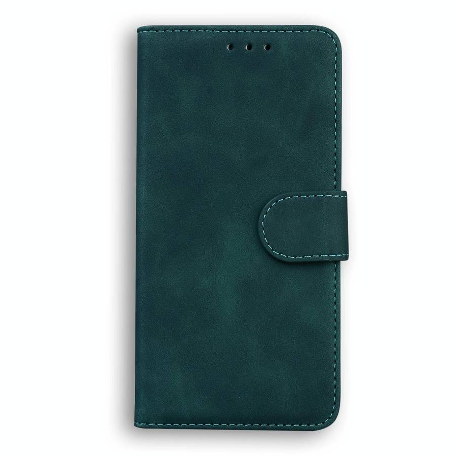 For Huawei P20 lite Skin Feel Pure Color Flip Leather Phone Case(Green)