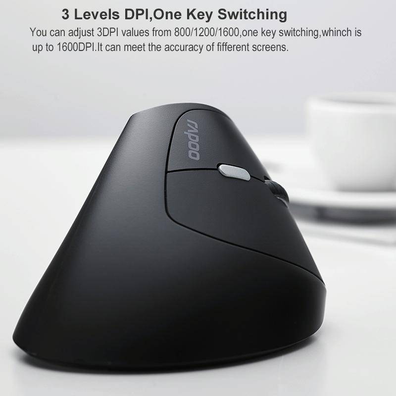 Rapoo MV20 Ergonomic Wireless Silent Vertical Mouse(Silent Version)