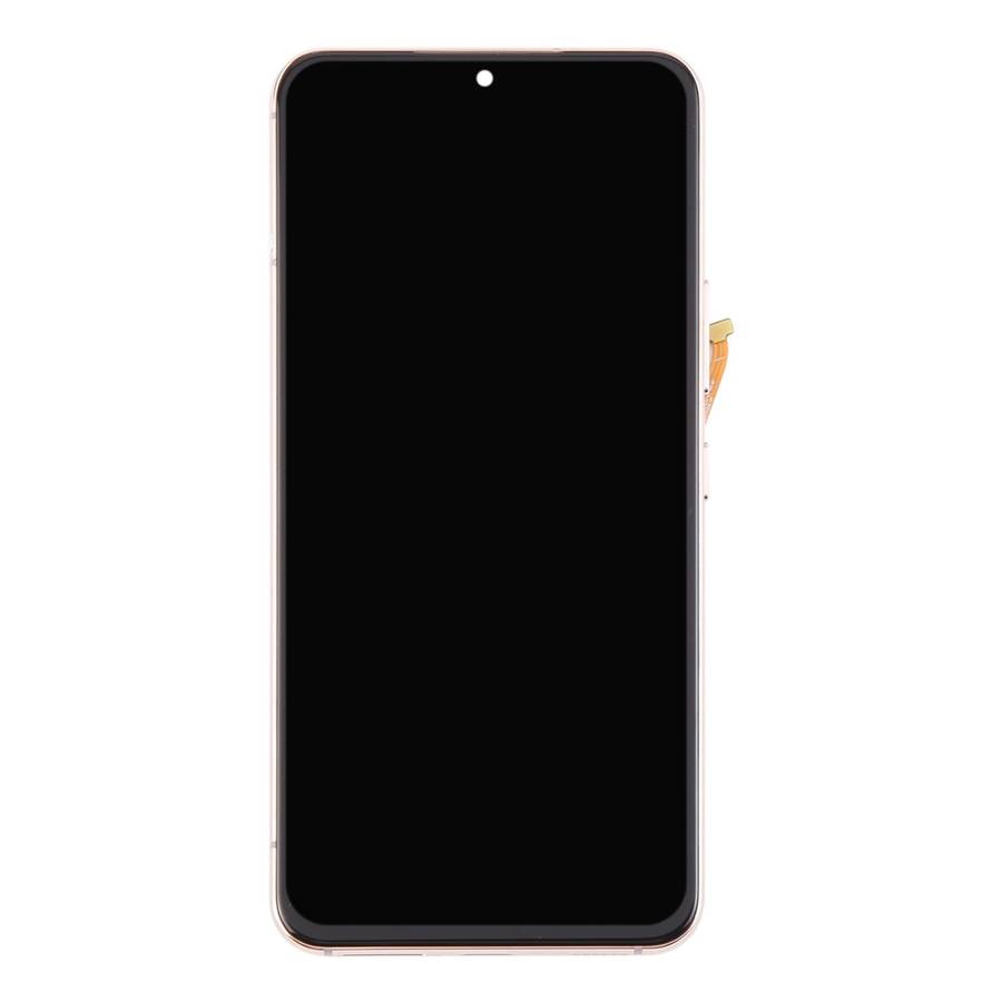 For Samsung Galaxy S22 5G SM-S901B Original LCD Screen Digitizer Full Assembly with Frame (Gold)