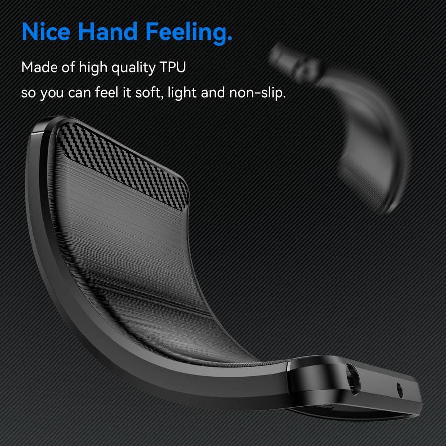 For Nokia X30 5G Brushed Texture Carbon Fiber TPU Phone Case(Black)